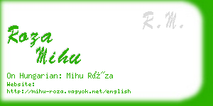 roza mihu business card